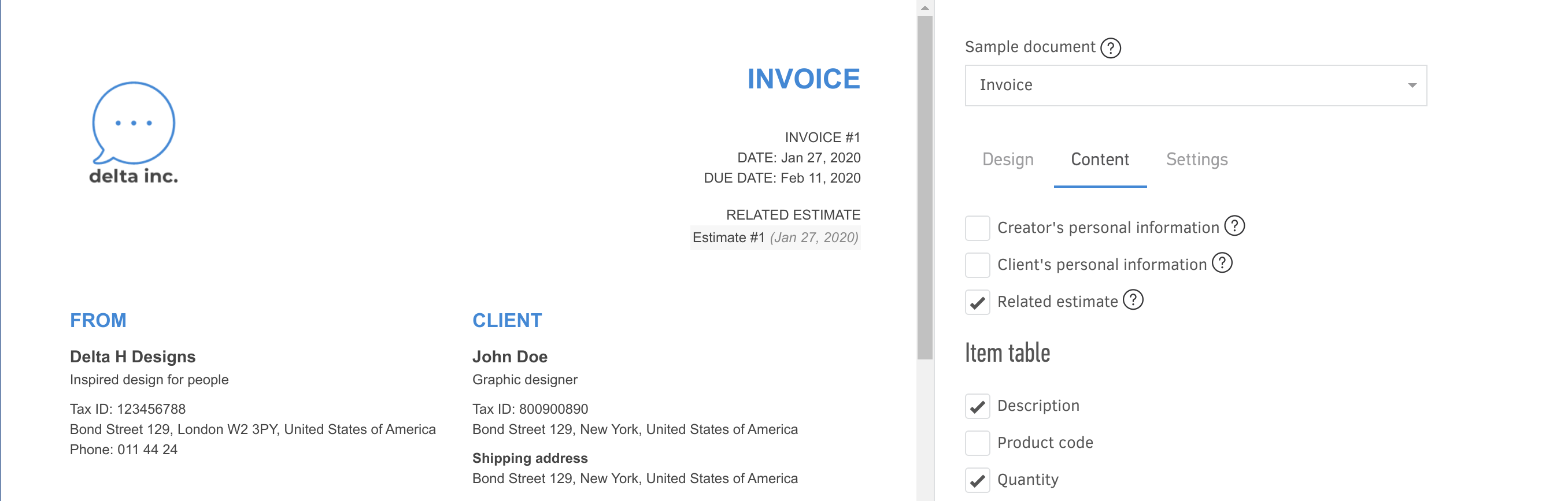my invoices and estimates deluxe compnay file nam
