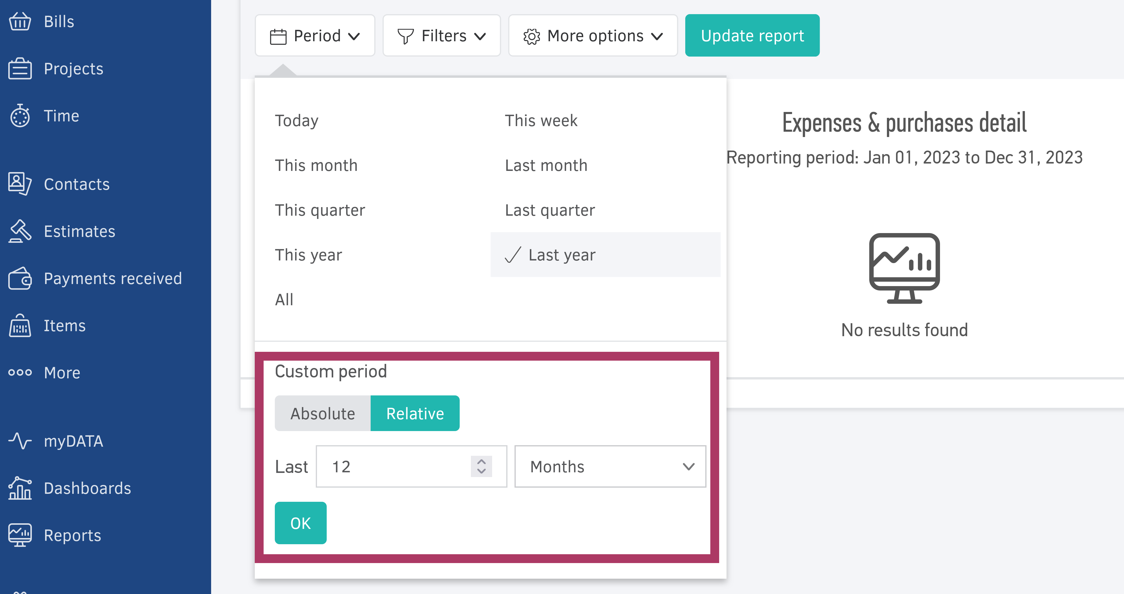 Billable expenses